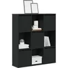 Image de Vidaxl BibliothÃ¨que ChÃªne Noir 89x24x101,5 Cm Bois D'ingÃ©nierie