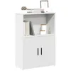 Image de vidaXL BibliothÃ¨que blanc 60x24x85 cm bois d'ingÃ©nierie
