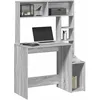 Image de vidaXL Bureau avec Ã©tagÃ¨res sonoma gris 100x45x140cm bois d'ingÃ©nierie