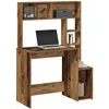 Image de vidaXL Bureau avec Ã©tagÃ¨res vieux bois 100x45x140 cm bois d'ingÃ©nierie