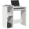 Image de vidaXL Bureau avec Ã©tagÃ¨res blanc 84x40x78 cm bois d'ingÃ©nierie
