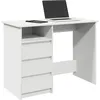 Image de vidaXL Bureau blanc 102x50x75 cm bois d'ingÃ©nierie