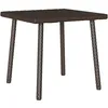 Image de Vidaxl Table Basse De Jardin Rectangulaire Marron 40x40x37 Cm Rotin