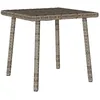 Image de Vidaxl Table Basse De Jardin Rectangulaire Gris 40x40x37 Cm Rotin