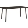 Image de Vidaxl Table Basse De Jardin Rectangulaire Marron 40x40x37 Cm Rotin