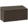 Image de Vidaxl BoÃ®te De Rangement De Jardin Marron 110x50x58 Cm RÃ©sine TressÃ©e