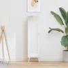 Image de vidaXL Porte d'armoire Ã  persiennes blanc 99x29,5 cm