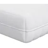 Image de vidaXL Matelas Blanc 90 x 200 cm Tissu 100% polyester