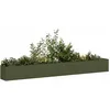 Image de Vidaxl JardiniÃ¨re Vert Olive 360x40x40 Cm Acier LaminÃ© Ã Froid
