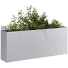 Image de Vidaxl JardiniÃ¨re 200x40x80 Cm Acier GalvanisÃ©