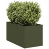 Image de Vidaxl JardiniÃ¨re Vert Olive 40x80x40 Cm Acier LaminÃ© Ã Froid