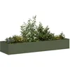 Image de Vidaxl JardiniÃ¨re Vert Olive 280x80x40 Cm Acier