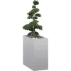 Image de Vidaxl JardiniÃ¨re 40x80x80 Cm Acier GalvanisÃ©
