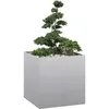 Image de Vidaxl JardiniÃ¨re 80x80x80 Cm Acier GalvanisÃ©