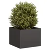 Image de Vidaxl JardiniÃ¨re Noir 40x40x30 Cm Acier