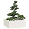 Image de Vidaxl JardiniÃ¨re Blanc 100x100x40 Cm Acier