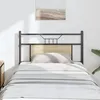 Image de vidaXL TÃªte de lit chÃªne sonoma 80 cm bois d'ingÃ©nierie et acier