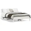 Image de vidaXL Cadre de lit sans matelas blanc 140x190 cm bois de pin massif