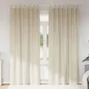Image de Vidaxl Rideaux Avec Des Rideaux 2 Pcs CrÃ¨me 140 X 245 Cm Velours
