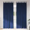 Image de Vidaxl Rideaux Avec Des Rideaux 2 Pcs Bleu FoncÃ© 140 X 260 Cm Velours