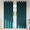 Image de Vidaxl Rideaux Avec Des Rideaux 2 Pcs Vert FoncÃ© 140 X 260 Cm Velours
