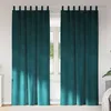 Image de Vidaxl Rideaux Avec Des Rideaux 2 Pcs Vert FoncÃ© 140 X 260 Cm Velours