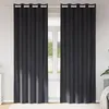 Image de Vidaxl Rideaux Avec Des Rideaux 2 Pcs Gris FoncÃ© 140 X 245 Cm Velours