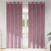 Image de Vidaxl Rideaux Avec Des Rideaux 2 Pcs Rose FoncÃ© 140 X 245 Cm Velours