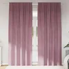 Image de Vidaxl Rideaux Avec Des Rideaux 2 Pcs Rose FoncÃ© 140 X 260 Cm Velours