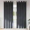 Image de Vidaxl Rideaux Avec Des Rideaux 2 Pcs Gris Clair 140 X 245 Cm Velours
