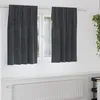 Image de Vidaxl Rideaux Avec Des Rideaux 2 Pcs Gris Clair 140 X 140 Cm Velours
