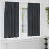 Image de Vidaxl Rideaux Avec Des Rideaux 2 Pcs Gris Clair 140 X 175 Cm Velours