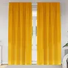 Image de Vidaxl Rideaux 2 Pcs Jaune Moutarde 140 X 225 Cm Velours