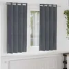 Image de Vidaxl Rideaux Avec Des Rideaux 2 Pcs Gris Clair 140 X 175 Cm Velours