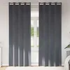 Image de Vidaxl Rideaux Avec Des Rideaux 2 Pcs Gris Clair 140 X 245 Cm Velours