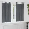 Image de Vidaxl Rideaux Avec Des Rideaux 2 Pcs Gris Clair 140 X 175 Cm Velours