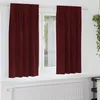 Image de Vidaxl Rideaux 2 Pcs Rouge Bordeaux 140 X 175 Cm Velours