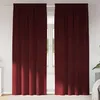 Image de Vidaxl Rideaux 2 Pcs Rouge Bordeaux 140 X 225 Cm Velours