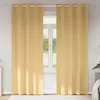 Image de Vidaxl Rideaux Avec Des Rideaux 2 Pcs Beige Polyester