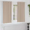 Image de Vidaxl Rideaux Avec Des Rideaux 2 Pcs Taupe Polyester