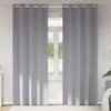Image de Vidaxl Rideaux Avec Des Rideaux 2 Pcs Gris Clair Polyester