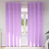 Image de Vidaxl Rideaux Avec Des Rideaux 2 Pcs Violet Polyester