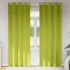 Image de Vidaxl Rideaux Avec Des Rideaux 2 Pcs Pomme Verte Polyester
