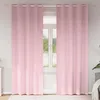 Image de Vidaxl Rideaux Avec Des Rideaux 2 Pcs Rose BÃ©bÃ© Polyester