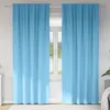 Image de Vidaxl Rideaux Avec Des Rideaux 2 Pcs Bleu Clair Polyester