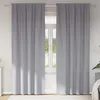 Image de Vidaxl Rideaux Avec Des Rideaux 2 Pcs Gris Clair Polyester