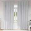 Image de Vidaxl Rideaux Avec Des Rideaux 2 Pcs Gris PÃ¢le Polyester