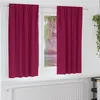 Image de Vidaxl Rideaux Avec Des Rideaux 2 Pcs Rouge Bordeaux Polyester
