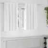 Image de Vidaxl Rideaux Avec Des Rideaux 2 Pcs Blanc Ãclatant Polyester