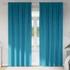 Image de Vidaxl Rideaux Avec Des Rideaux 2 Pcs Turquoise Polyester